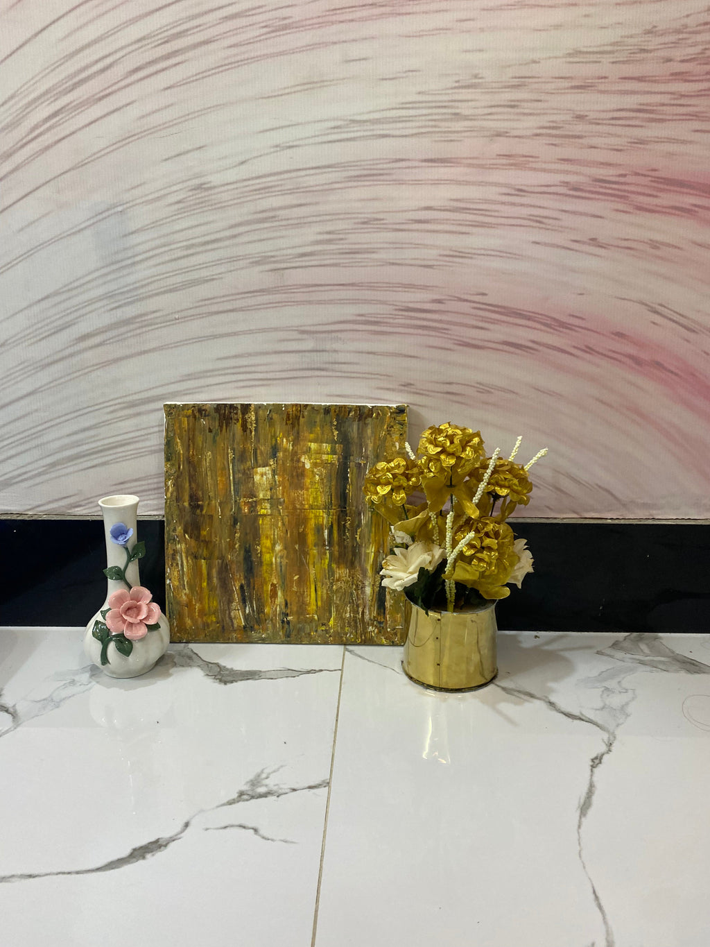 Abstract Painting As A Golden Echoes